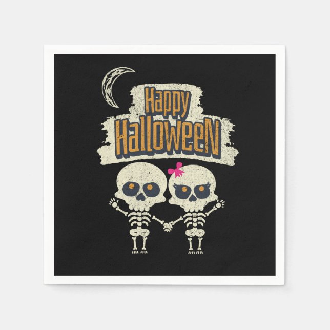 Happy Halloween Serviette (Vorderseite)