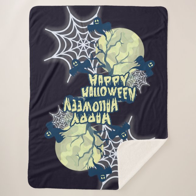 Happy, Halloween Sherpadecke (Vorderseite)