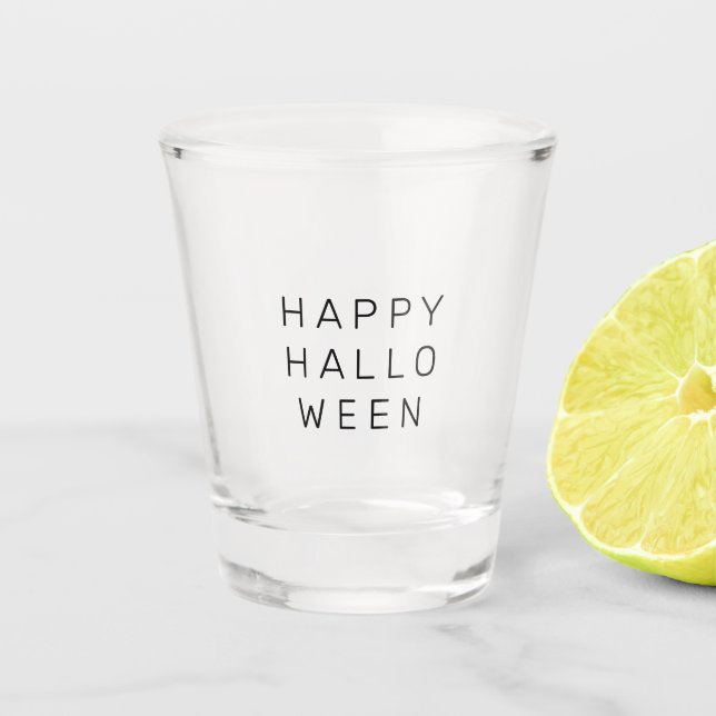 Happy Halloween Shot Glass Schnapsglas (Vorderseite)