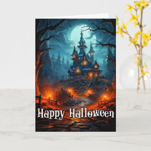 Happy Halloween   Sinister Old Spuk Mansion Karte