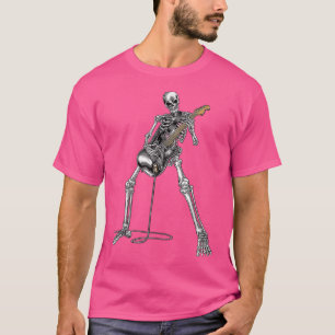 Happy Halloween Skeleton Gitarre Typ Spooky Rock B T-Shirt