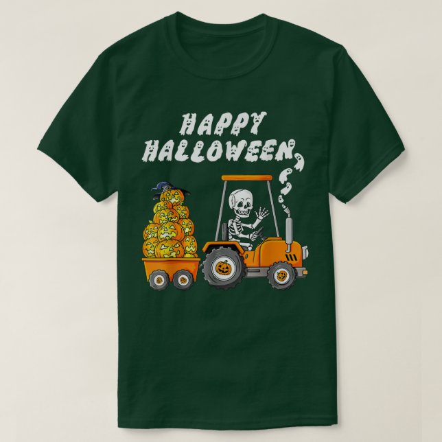 Happy Halloween Skeleton Reitlehrer Jungs Kinder T-Shirt (Design vorne)