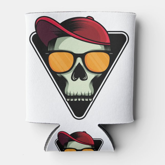 Happy Halloween Skull Dosenkühler (Vorderseite)