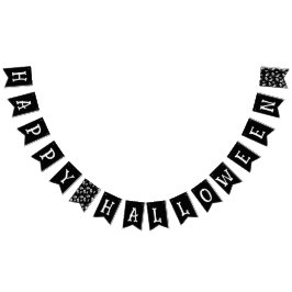 Happy Halloween Skull Wimpelkette