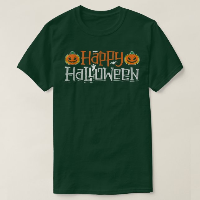 Happy Halloween Spaß holen Trick oder Candy lustig T-Shirt (Design vorne)