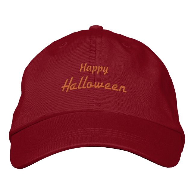 Happy Halloween Special Day night Celebrating-Hat Bestickte Baseballkappe (Vorderseite)