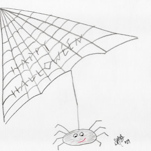 Happy Halloween - Spider Card Karte