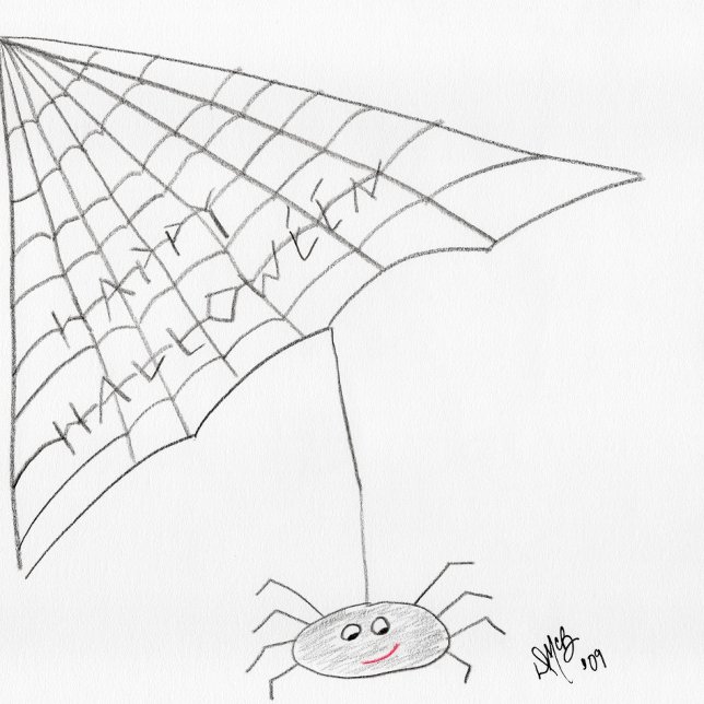 Happy Halloween - Spider Card Karte (Von Creator hochgeladen)
