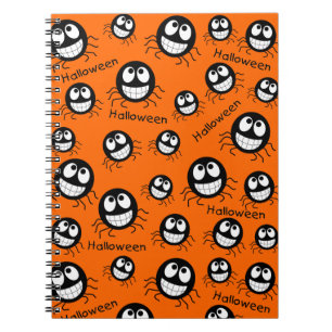 Happy Halloween Spider Collage Notizblock