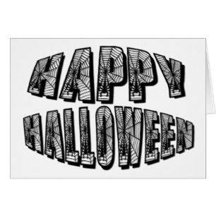 Happy Halloween Spiders & Spider Web Card