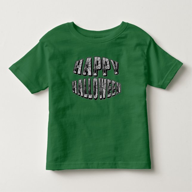 Happy Halloween Spiders & Spider Web Kleinkind T-S T-shirt (Vorderseite)