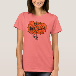 Happy Halloween Spinnennetz T-Shirt