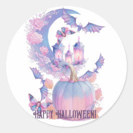 Happy Halloween Spirit Runder Aufkleber