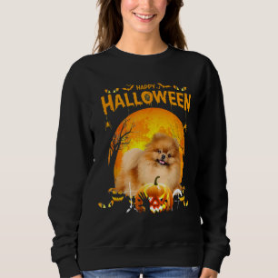 Happy Halloween Spitz Dog Pumpkin Kostüme Th Sweatshirt