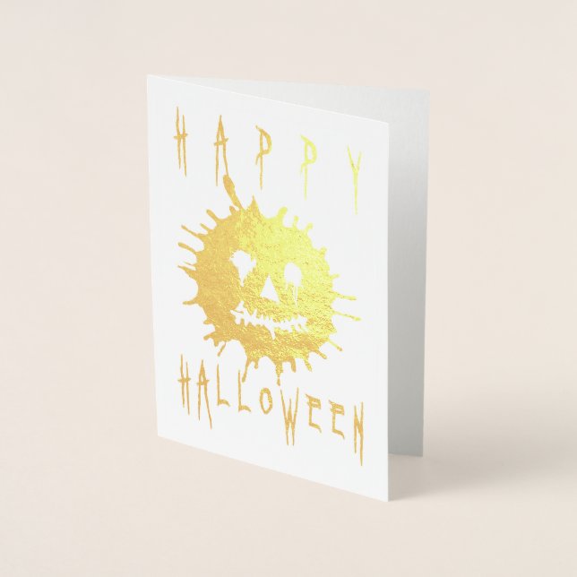 Happy Halloween Splatolatern Folienkarte (Vorderseite)