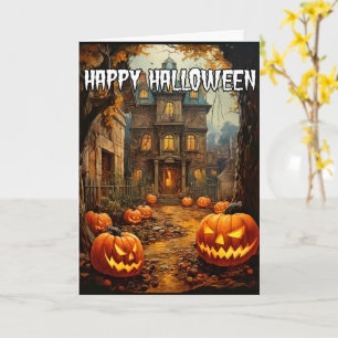 Happy Halloween   Spooktacular Spuk House Karte