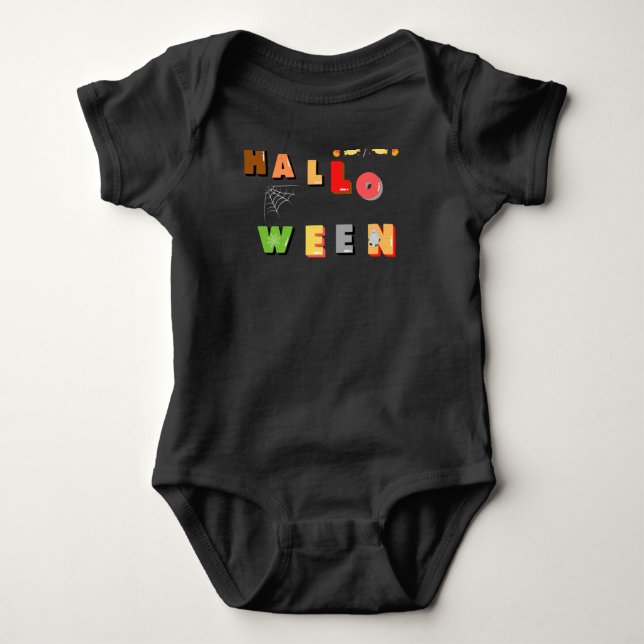 Happy Halloween Spooky Baby Strampler (Vorderseite)