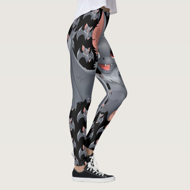 Happy Halloween Spooky Bat Leggings (Rechts)