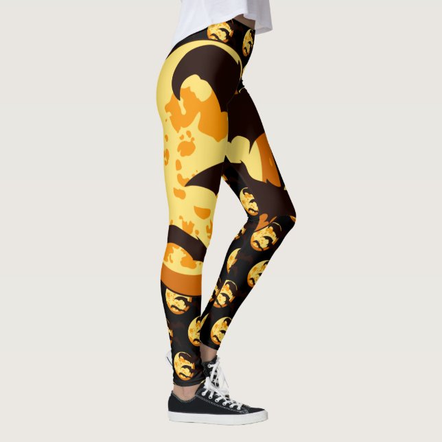 Happy Halloween Spooky Bat Leggings (Rechts)