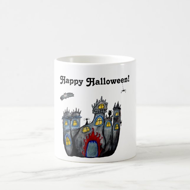 Happy Halloween Spooky Castle Tasse (Mittel)