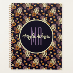 HAPPY HALLOWEEN SPOOKY CUSTOMIZABLE MONOGRAMM PLANER