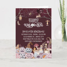 Happy Halloween Spooky Geburtstagsparty Einladung