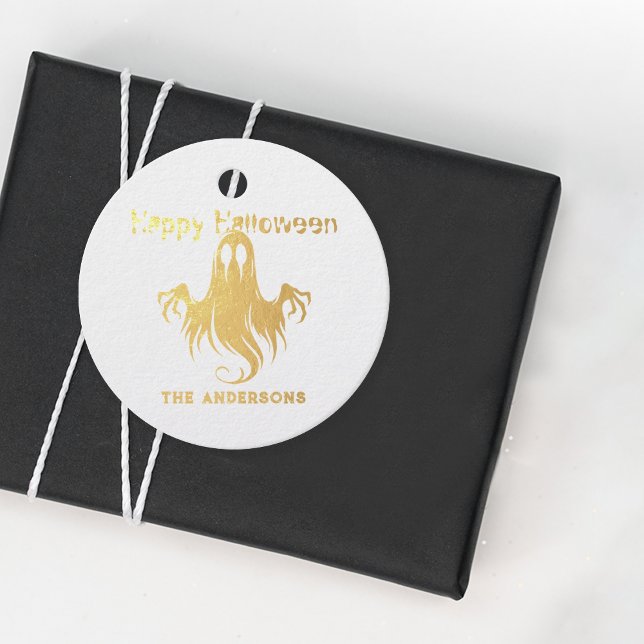 Happy Halloween Spooky Ghost Costume Party Geschenkanhänger (Von Creator hochgeladen)