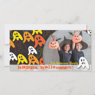 Happy Halloween Spooky Ghosts Children's Foto Feiertagskarte