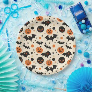 Happy Halloween Spooky Niedlich & festlich Hallowe Pappteller
