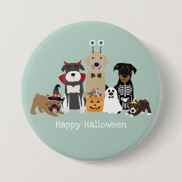 Happy Halloween Spooky Pet Kostüme Button