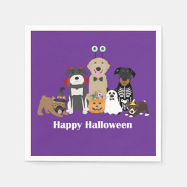 Happy Halloween Spooky Pet Kostüme Serviette