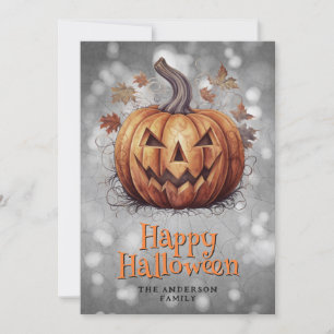 Happy Halloween Spooky Pumpkin Feiertagskarte