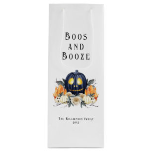 Happy Halloween Spooky Samhain Pumpkins Crystals Geschenktüte Für Weinflaschen