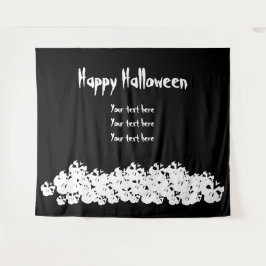 Happy Halloween Spott-Pflücken-Custom-Text Wandteppich