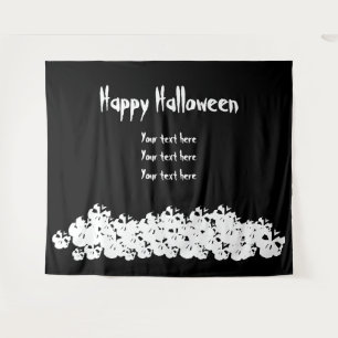 Happy Halloween Spott-Pflücken-Custom-Text Wandteppich