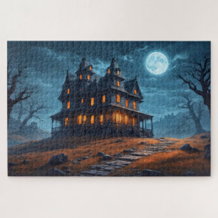 Happy Halloween   Spuk Haus Puzzle