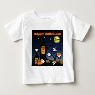 Happy Halloween Spuk House Baby T-shirt
