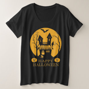 Happy Halloween Spuk House Große Größe T-Shirt