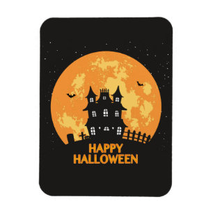 Happy halloween Spuk house Magnet