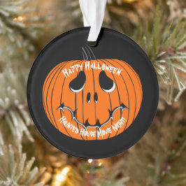 Happy Halloween Spuk House Movie Night Ornament
