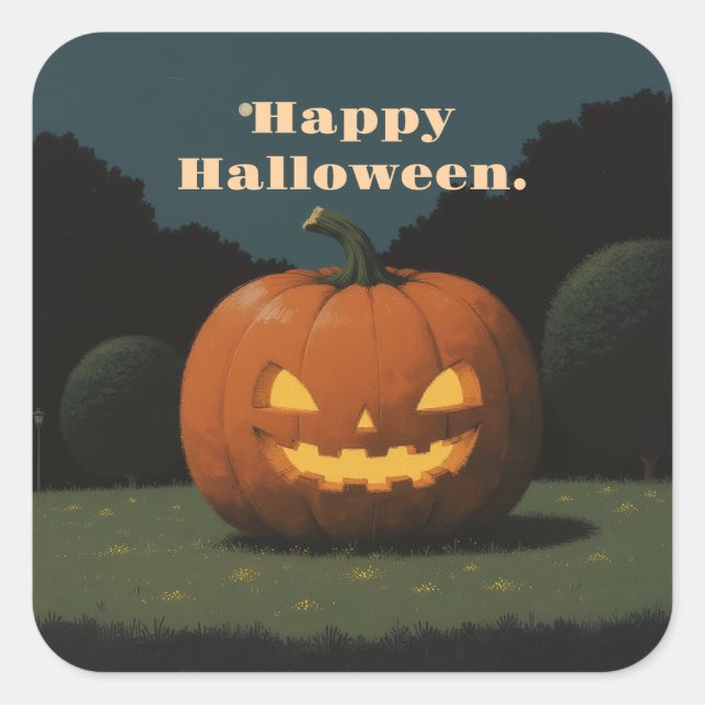 Happy Halloween Sticker (Vorderseite)