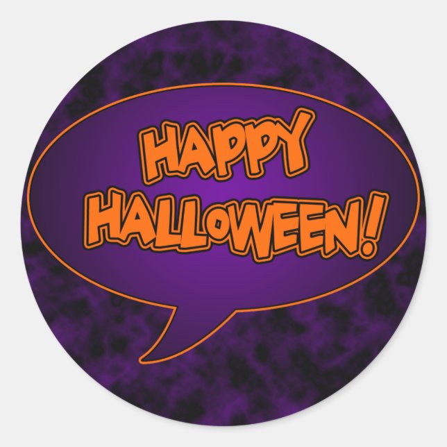 Happy Halloween Sticker (Vorderseite)