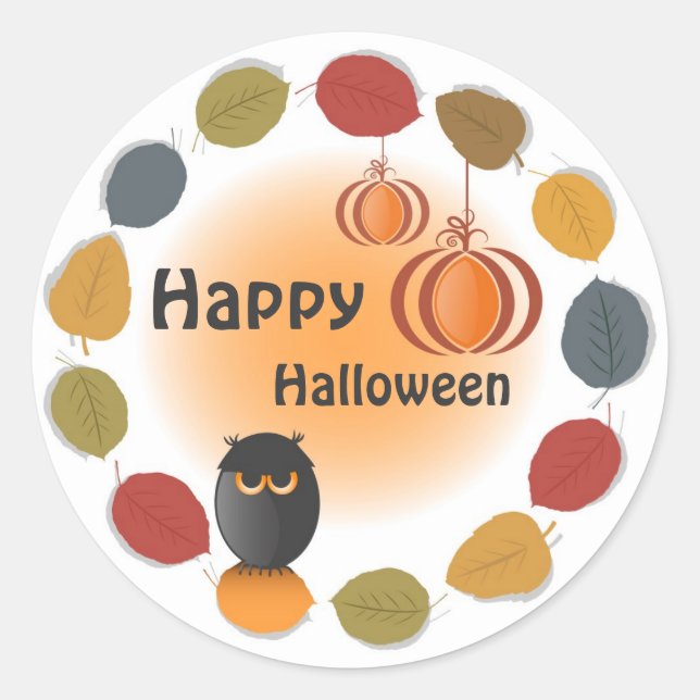 Happy Halloween Sticker (Vorderseite)