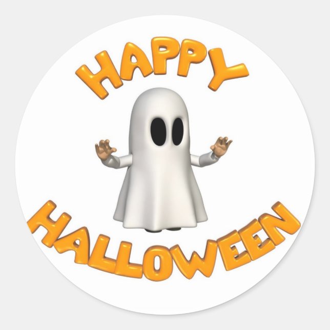 Happy Halloween Sticker (Vorderseite)