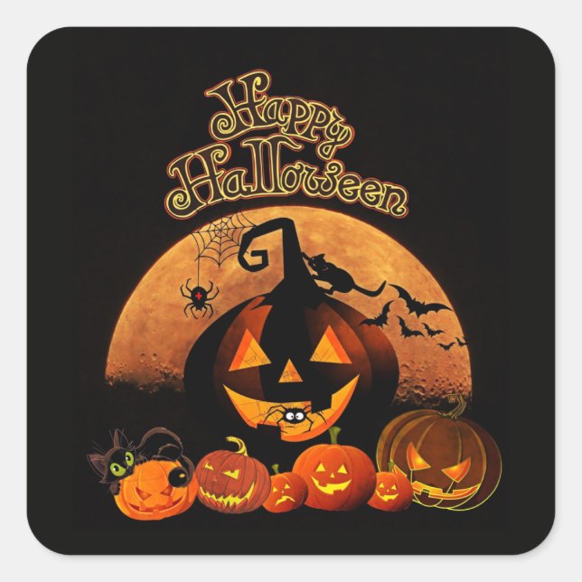 Happy Halloween Stickers (Vorderseite)