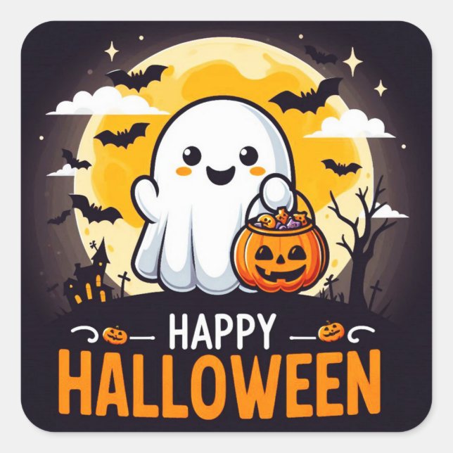Happy Halloween Stickers (Vorderseite)