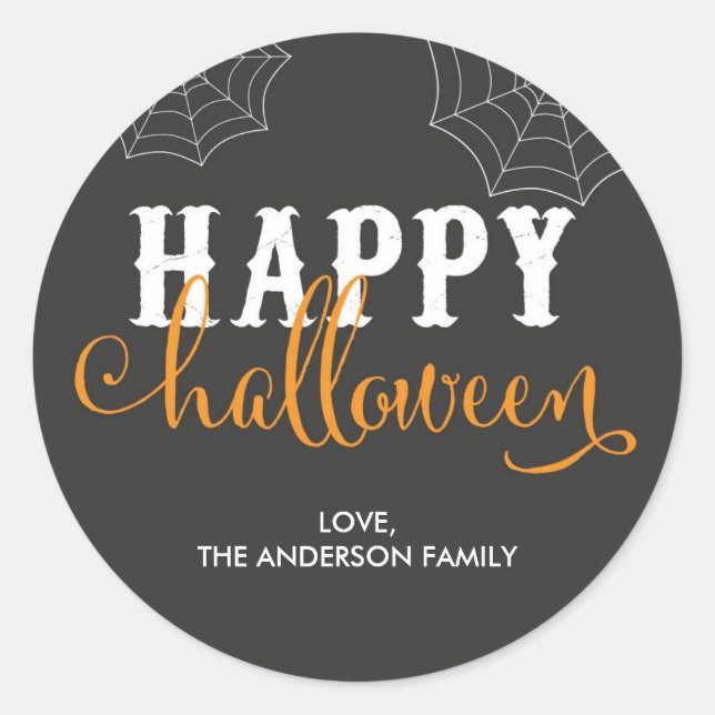 Happy Halloween Stickers / Halloween Umschlag Aufk (Vorderseite)