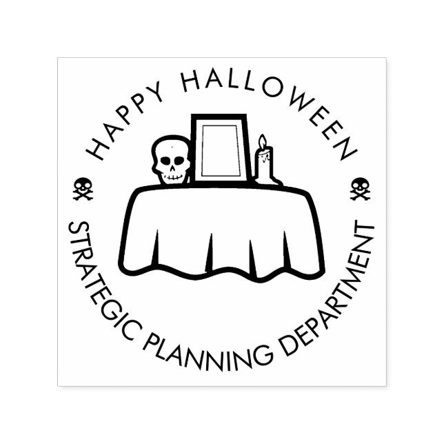 Happy Halloween Strategic Planning witzig Permastempel (Design)