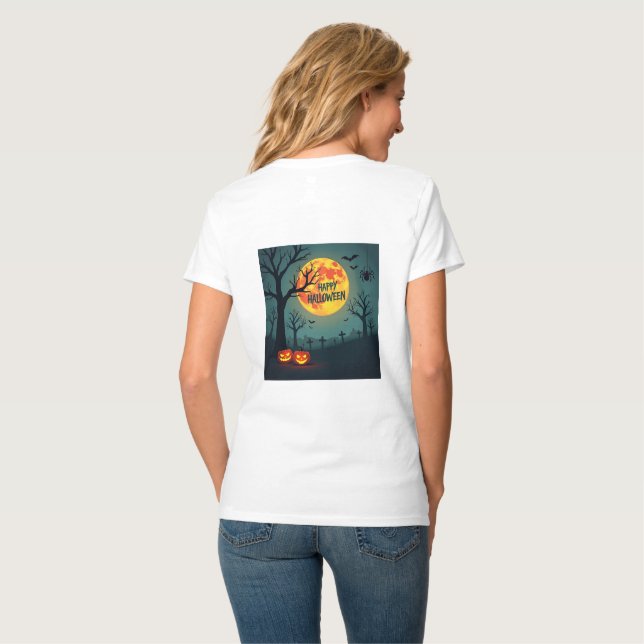 Happy Halloween T-Shirt (Rückseite Vollansicht)