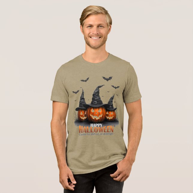 Happy Halloween T - Shirt (Vorderseite voll)